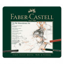 Набор Faber Castell Pitt Monochrome Set, металлическая коробка, 21 предмет
