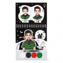 Набор аквагрима Halloween, 4 краски + 1 кисточка