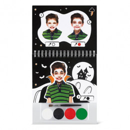 Набір аквагриму Halloween, 4 фарби + 1 пензлик