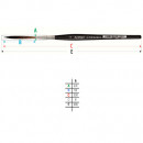 Кисть из синтетического ворса лайнер, серия 1298 Short Stroke Brush Casaneo DaVinci №8