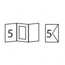 Заготовка для открытки Паспарту прямоугольное Folia Passepartouts - rectangular cut, 10.5x15см/ - #30 Голубой