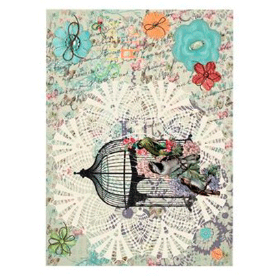 №135 Декупажная карта на рисовой бумаге Cadence Rice Paper Decoupage, А4