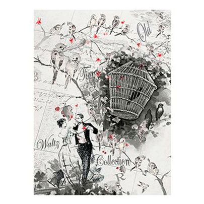 №137 Декупажная карта на рисовой бумаге Cadence Rice Paper Decoupage, А4