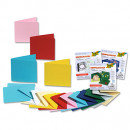 Заготовка для открытки квадратная, 13,5х13,5см/ - #11 Светло-желтый