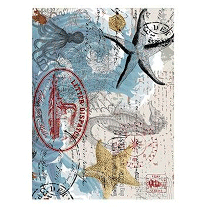 №141 Декупажная карта на рисовой бумаге Cadence Rice Paper Decoupage, А4