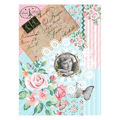 №145 Декупажная карта на рисовой бумаге Cadence Rice Paper Decoupage, А4