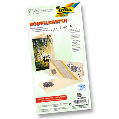 Заготовка для открытки прямоугольная, 10,8х21см/ - #00 Белый