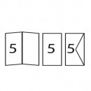 Заготовка для открытки прямоугольная, 10,8х21см/ - #00 Белый