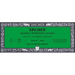 Альбом (блок) для акварелі, холодний прес, Arches Cold Pressed 20 аркушів 300 г/м2, 10x25 см