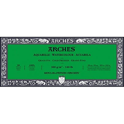 Блок для акварели холодного прессования Arches Cold Pressed 300 гр, 20 листов