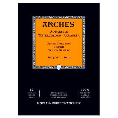 Альбом для акварели крупнозернистый Arches Rough Grain 300 гр, 12 листов