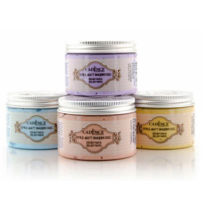 Рельефная паста матовая акриловая Cadence Style Matt Shabby Chic, 150 мл./ - Лен