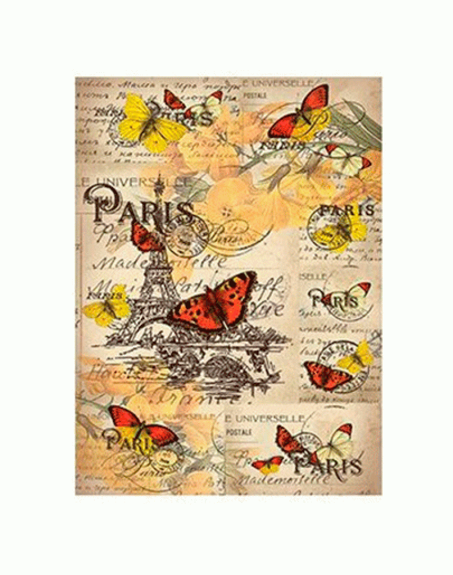 №195 декупажних карта на рисовому папері Cadence Rice Paper Decoupage, А4