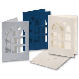 Заготовка для листівки "Старовинне вікно" 10,8х15,5см №35 Синій Заготовка для листівки "Старовинне вікно" 10,8х15,5см №35 Синій