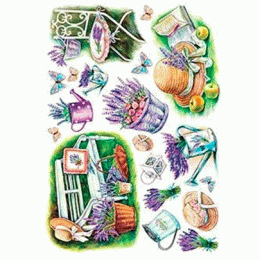 №222 Декупажная карта на рисовой бумаге Cadence Rice Paper Decoupage, А3