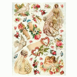 №231 Декупажная карта на рисовой бумаге Cadence Rice Paper Decoupage, А3