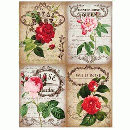 №277 Декупажная карта на рисовой бумаге Cadence Rice Paper Decoupage, А3