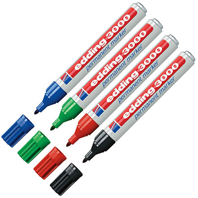 Маркер Permanent e-300 EcoLine, 1.5-3 мм/ - Желтый