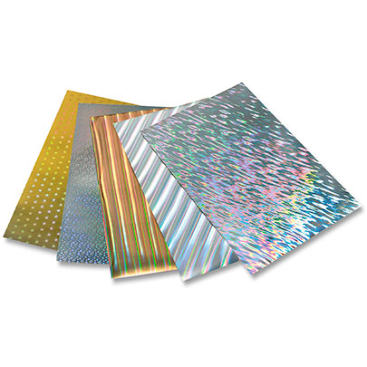 Картон голографический Folia Holographic Card 230г/м2, 50х70/ - #05 Золотые звезды