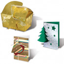 Картон голографический Folia Holographic Card 230г/м2, 50х70/ - #05 Золотые звезды