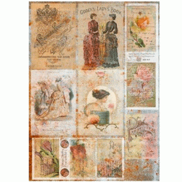 №324 Декупажная карта на рисовой бумаге Cadence Rice Paper Decoupage, А3