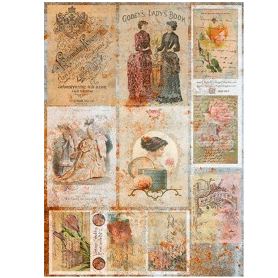 №324 декупажних карта на рисовому папері Cadence Rice Paper Decoupage, А3
