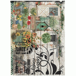 №356 Декупажная карта на рисовой бумаге Cadence Rice Paper Decoupage, А3