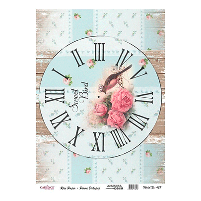 №428 Декупажная карта на рисовой бумаге Cadence Rice Paper Decoupage, А3