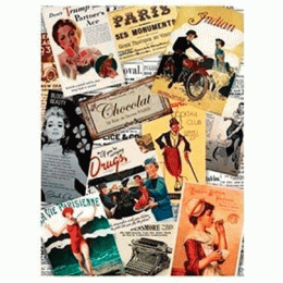 №44 Декупажная карта на рисовой бумаге Cadence Rice Paper Decoupage, А3