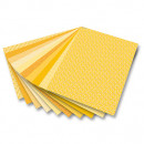 Набор бумаги для скрапбукинга Folia Design Papers Basics, 24х34 см, 30 листов, желтый