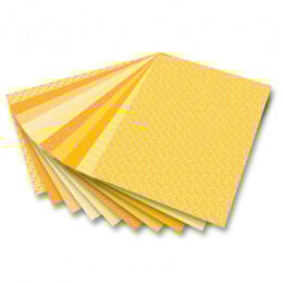 Набор бумаги для скрапбукинга Folia Design Papers Basics, 24х34 см, 30 листов, желтый