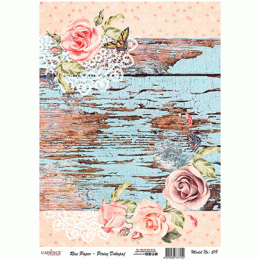 №519 Декупажная карта на рисовой бумаге Cadence Rice Paper Decoupage, А3