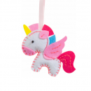 Набор из фетра для пошива мини фигурки, Folia Mini felt sewing sets, Единорог