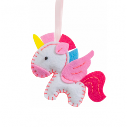Набор из фетра для пошива мини фигурки, Folia "Mini felt sewing sets", Единорог
