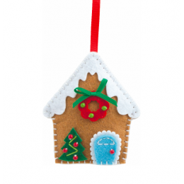 Набор из фетра для пошива мини фигурки, Folia "Mini felt sewing sets", Рождественский домик