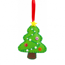 Набор из фетра для пошива мини фигурки, Folia "Mini felt sewing sets", Елочка