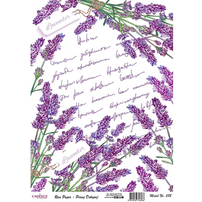 №582 декупажних карта на рисовому папері Cadence Rice Paper Decoupage, А4