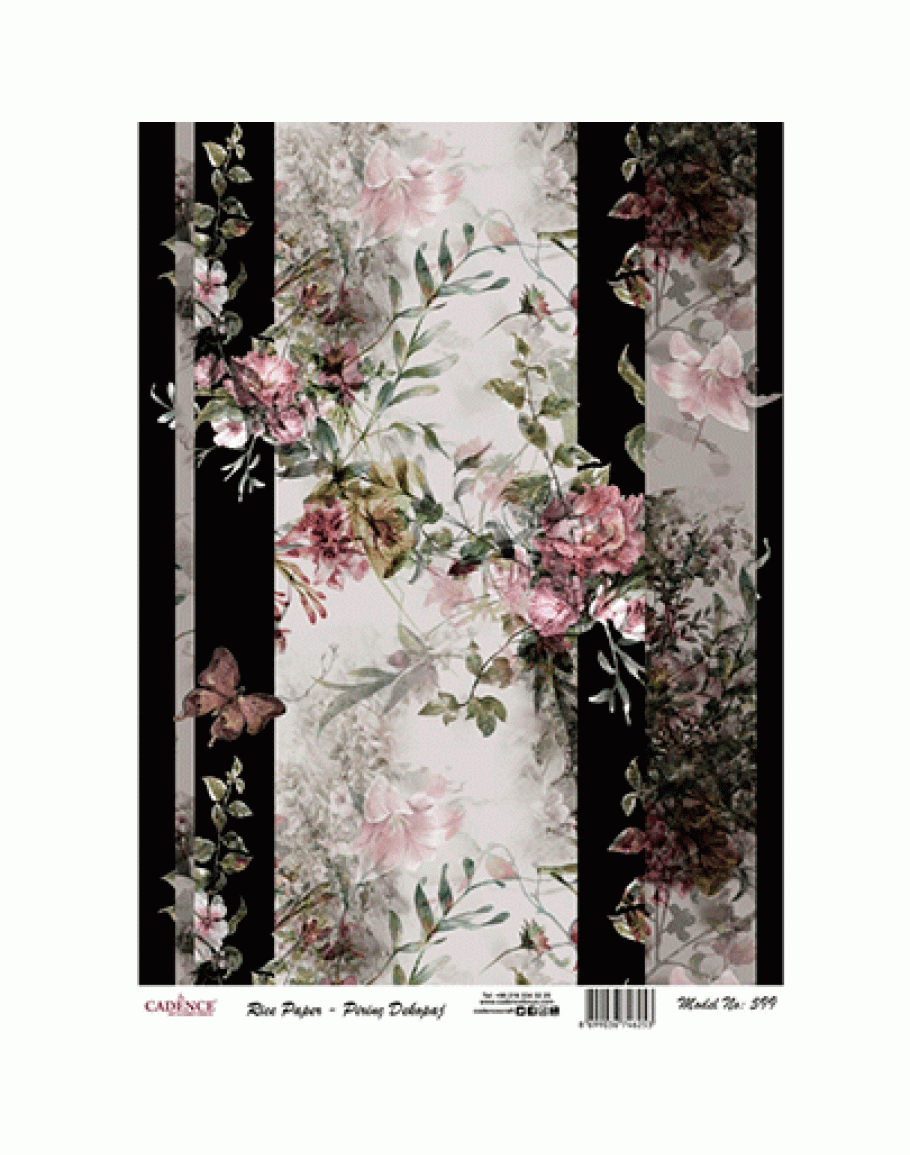 №599 декупажних карта на рисовому папері Cadence Rice Paper Decoupage, А4