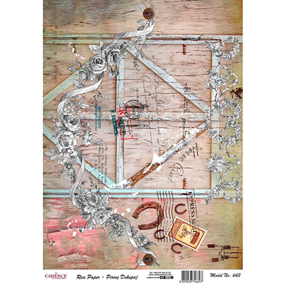 №643 декупажних карта на рисовому папері Cadence Rice Paper Decoupage, А4