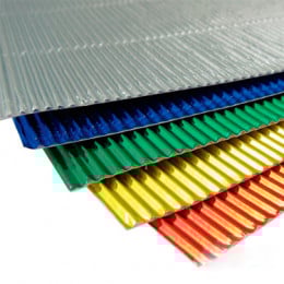 Картон гофрований флуоресцентний, Folia, 50x70 / - №91 Флуоресцентний жовтий