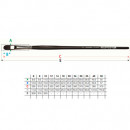 Кисть daVinci синтетическая, овальная  серия 7485, Red-brown synthetic