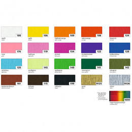 Крепон Folia Crepe paper 32г, 2.5x50 см / - № 9126 Срібний