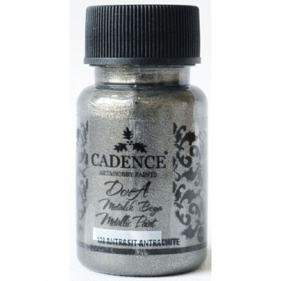 Акриловая краска Cadence Dora Metallic Paint, 50 мл, антрацит