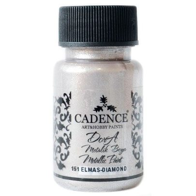 Акриловая краска Cadence Dora Metallic Paint, 50 мл, бриллиантовый