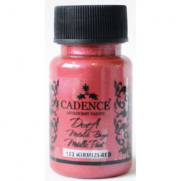 Акриловая краска металлик №133 Красный 50 мл, Cadence Dora Metallic Paint