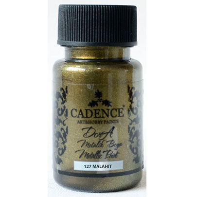 Акриловая краска Cadence Dora Metallic Paint, 50 мл, малахит