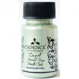 Акриловая краска металлик №146 Ментол 50 мл, Cadence Dora Metallic Paint