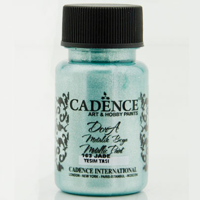 Акриловая краска Cadence Dora Metallic Paint, 50 мл, нефритовый