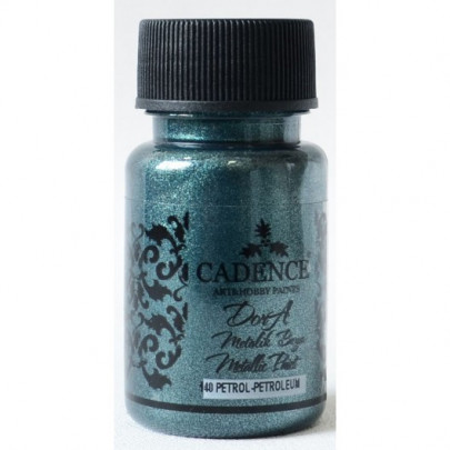 Акриловая краска Cadence Dora Metallic Paint, 50 мл, петролиум