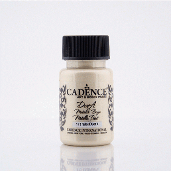 Акриловая краска металлик №172 Шампань 50 мл, Cadence Dora Metallic Paint
